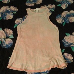 Forever 21 Pink & White Tank Top